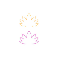 LOTUS AYURVEDA HOTEL RESORT, YOGA STUDIO SIGN SYMBOL LOGO CLIPART VECTOR ISOLATED ON WHITE