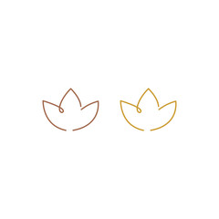 WELLNESS LOTUS SIGN SYMBOL LOGO VECTOR ISOLATED ON WHITE