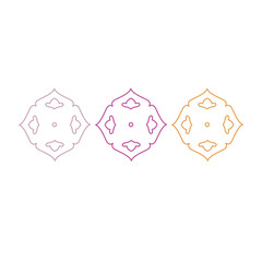 Luxury Moroccan Ornamental Sign Symbol Logo Vector