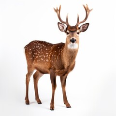 Deer isolated on white