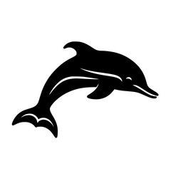 Dolphin outline, Vector dolphin illustration, Dolphin line art , Dolphin vector graphic, Dolphin