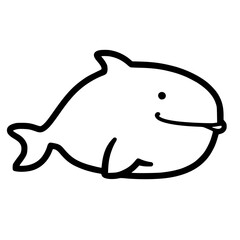 Dolphin outline, Vector dolphin illustration, Dolphin line art , Dolphin vector graphic, Dolphin