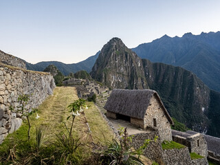 Ruinas de Machu Picchu en el Valle Sagrado, Cuzco, Cusco, Peru