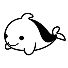 Dolphin outline, Vector dolphin illustration, Dolphin line art , Dolphin vector graphic, Dolphin