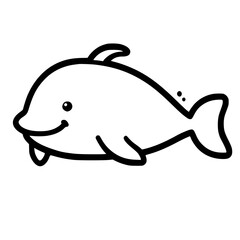 Dolphin outline, Vector dolphin illustration, Dolphin line art , Dolphin vector graphic, Dolphin