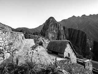 Ruinas de Machu Picchu en el Valle Sagrado, Cuzco, Cusco, Peru