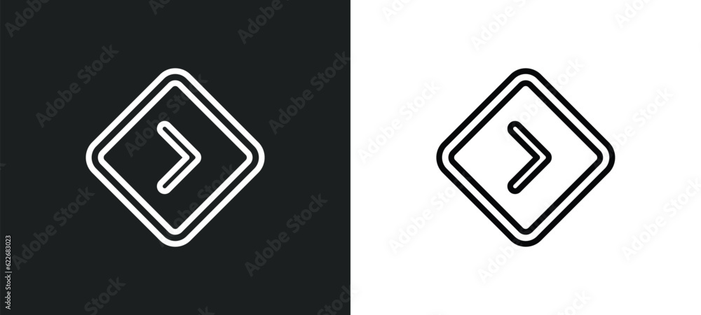 Poster is less than outline icon in white and black colors. is less than flat vector icon from signs collec