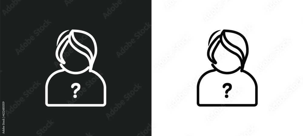 Poster characters outline icon in white and black colors. characters flat vector icon from shapes collectio
