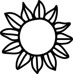 hand drawn sun icons