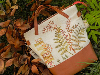 autumn leaves in the bag