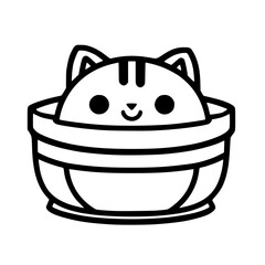 cat, Cat outline vector, World cat day, International cat day, Cat silhouette illustration