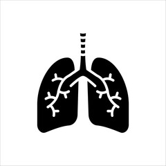 Lungs Vector Icon for web design, ui ,and app. isolated on white background