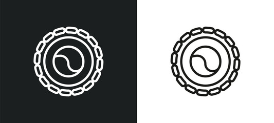 zen outline icon in white and black colors. zen flat vector icon from religion collection for web, mobile apps and ui.