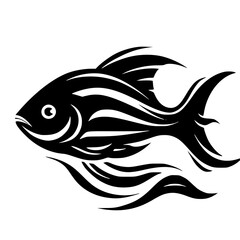Fish, Fish logo, Fish vector, Fish silhouette, Outline drawing of fish, Fish line art