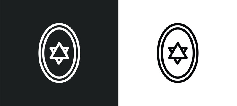 atheism outline icon in white and black colors. atheism flat vector icon from religion collection for web, mobile apps and ui.