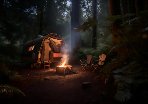 fire in the forest