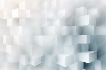 Minimalist Abstract Background of Geometric Shapes in Varying Shades of White Created with Generative AI