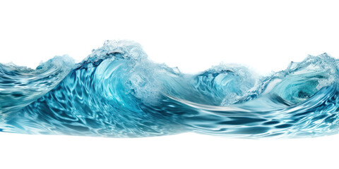 Ocean wave surface waves isolated on transparent background