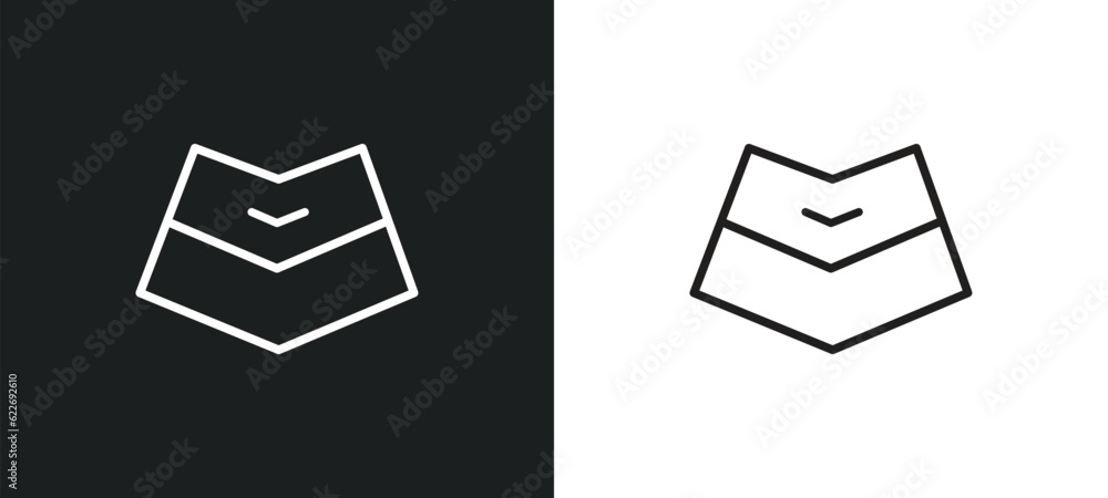 Poster air hostess outline icon in white and black colors. air hostess flat vector icon from professions co