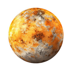 Mercury planet isolated on white background