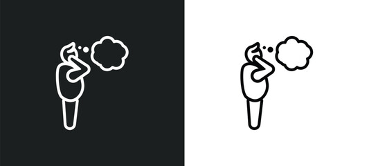 de outline icon in white and black colors. de flat vector icon from people skills collection for web, mobile apps and ui.