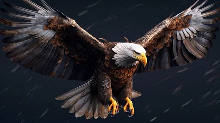  eagle in flight  HD 8K wallpaper Stock Photographic Image © Ahmad