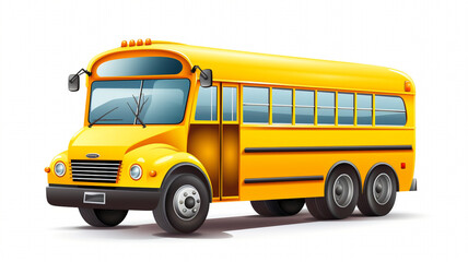 Obraz na płótnie Canvas School bus isolated on the white background Vector