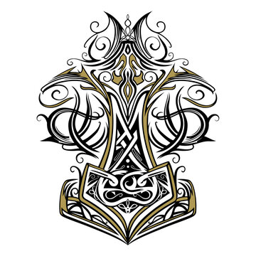 Thors Hammer Mjolnir Wikinger Symbol