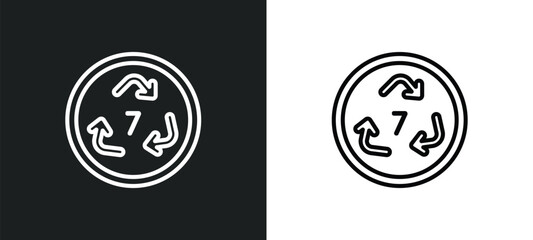 7 other outline icon in white and black colors. 7 other flat vector icon from other collection for web, mobile apps and ui.