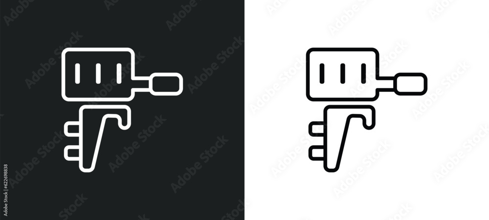 Poster boat engine outline icon in white and black colors. boat engine flat vector icon from nautical colle
