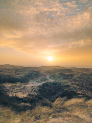 sunset over the northsea