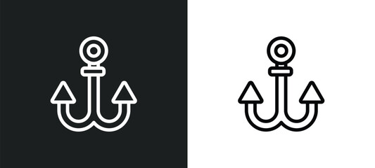 bait outline icon in white and black colors. bait flat vector icon from nautical collection for web, mobile apps and ui.