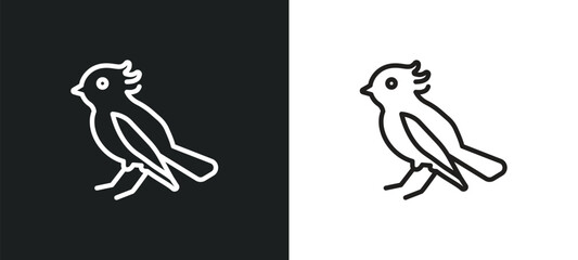 bird outline icon in white and black colors. bird flat vector icon from nature collection for web, mobile apps and ui.