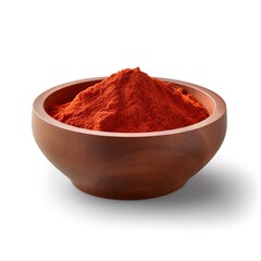 paprika in a bowl on white background