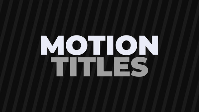 Motion Title 63