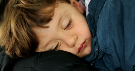 Tired kid face falling asleep little boy closing eyes wanting to sleep
