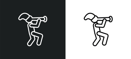 pied piper of hamelin outline icon in white and black colors. pied piper of hamelin flat vector icon from music collection for web, mobile apps and ui. - obrazy, fototapety, plakaty