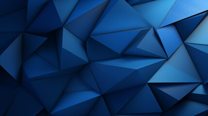 Geometric Pattern, Blue with shades and Triangles