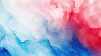 red blue and white watercolor background