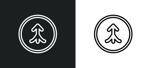 road joining outline icon in white and black colors. road joining flat vector icon from maps and flags collection for web, mobile apps and ui.