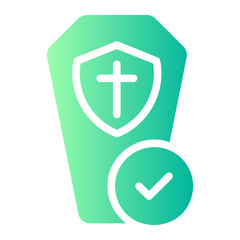 coffin gradient icon
