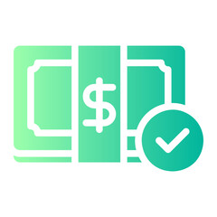money gradient icon