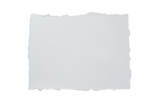 close up of a white ripped piece of paper with copyspace. torn paper isolated transparent png