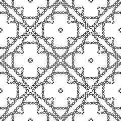 Texture with figures from lines. Black and white pattern for web page, textures, card, poster, fabric, textile. Monochrome graphic repeating design.