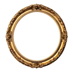 Artistic gold frame with curved shapes. A vintage treasure from the past 4