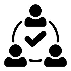 coordination glyph icon