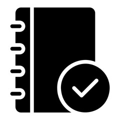 notebook glyph icon