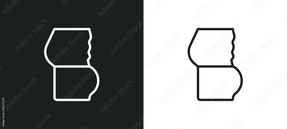 Poster body shaming outline icon in white and black colors. body shaming flat vector icon from hygiene coll