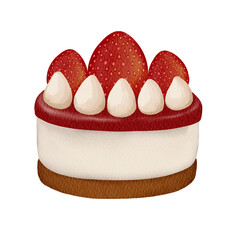 cake with strawberry