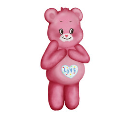 teddy bear with heart